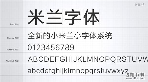 MIUI 8全新字体：“小米兰亭”字体发布