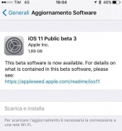 苹果iOS11公测版Beta3更新：允许未注册开发人员使用测试