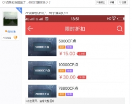 CF12月点券三折活动 空前优惠28800CF点只要66QB活动地址