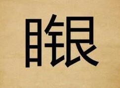 疯狂猜成语：一个目字一个银字