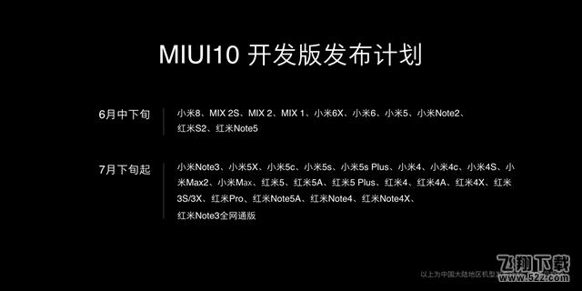 miui10支持哪些机型_miui10系统适配机型大全