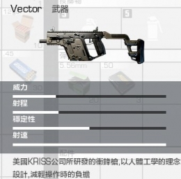 无限法则vector属性伤害属性介绍