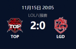 2018NEST英雄联盟八进四：TOP vs LGD比赛视频回顾
