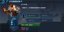 王者荣耀夫子的进阶试炼：一般情况下对于辅助类英雄描述不正确的是