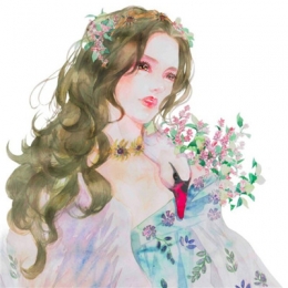 2019浪漫唯美素描女生头像 彩色素描女生头像唯美