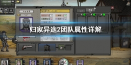 《归家异途2》团队属性介绍