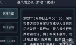 《crimaster犯罪大师》暴风雨之夜答案解析