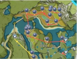 《原神》云堇突破材料采集路线介绍