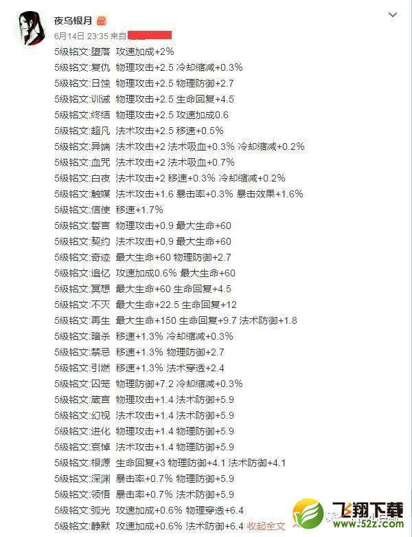 王者荣耀铭文重做：新增五种全新铭文