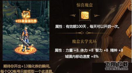 2017dnf+13强化券怎么获得 惊喜魔盒开启幸运之旅