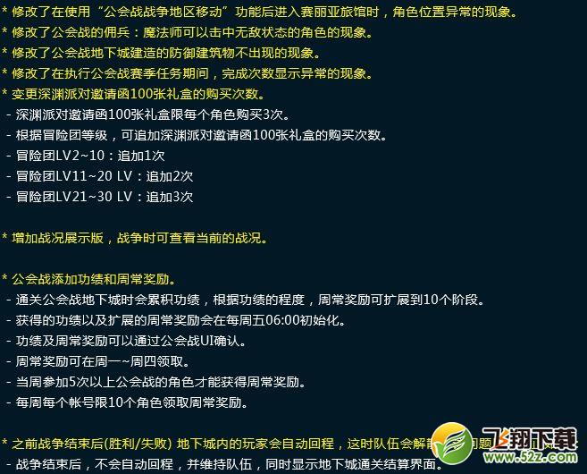 dnf9.21地下城变更内容 各地下城改动详情介绍