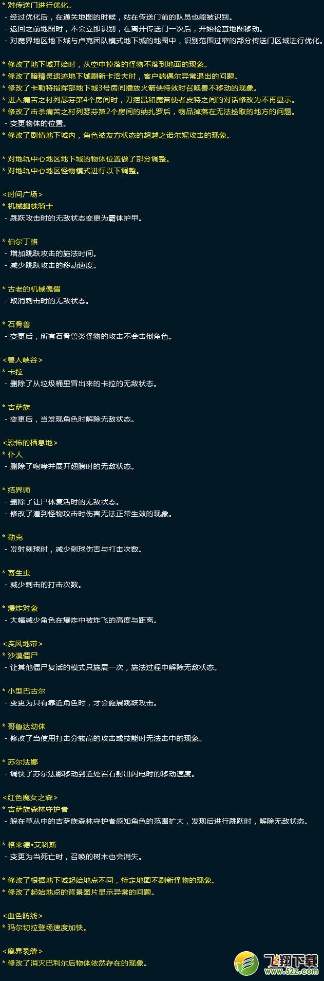 dnf9.21地下城变更内容 各地下城改动详情介绍