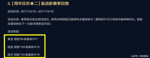 王者荣耀蛋糕碎片怎么获得 集钥匙兑换永久皮肤和头像框