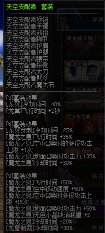 dnf龙骑士（龙神）异界装选择推荐