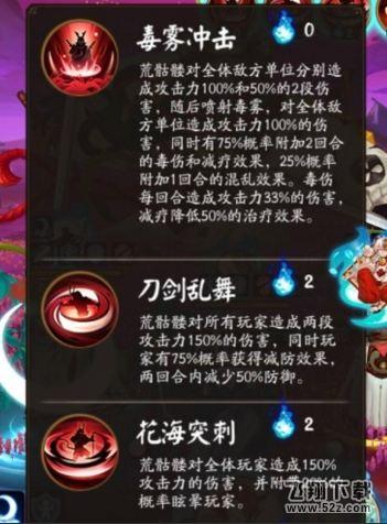 阴阳师荒骷髅技能怎么样 逢魔之时荒骷髅技能详情介绍