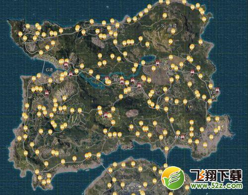绝地求生1.0沙漠地图资源点/资源分布 沙漠地图跳伞/降落点推荐