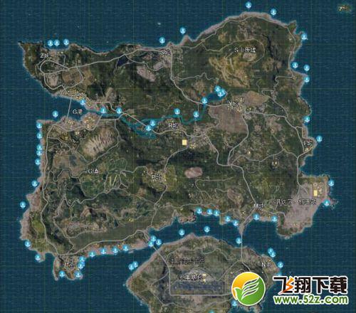 绝地求生1.0沙漠地图资源点/资源分布 沙漠地图跳伞/降落点推荐