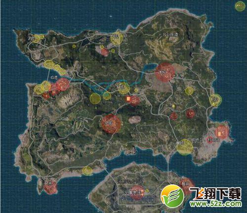绝地求生1.0沙漠地图资源点/资源分布 沙漠地图跳伞/降落点推荐