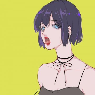 卡通头像女生高冷短发2018最新_高冷头像女生动漫头像精选