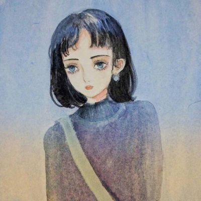 卡通头像女生高冷短发2018最新_高冷头像女生动漫头像精选