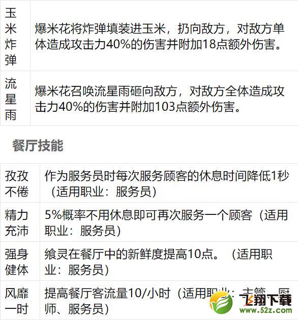 食之契约爆米花怎么样_食之契约爆米花技能属性一览