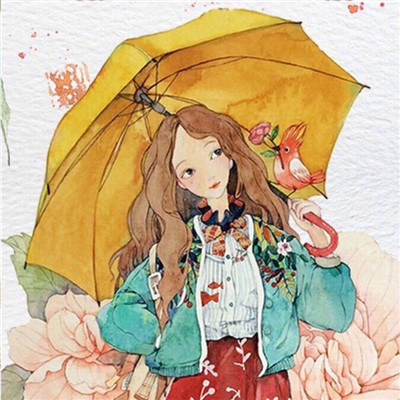 唯美好看的手绘头像最新2018_唯美复古森系手绘头像2018精选