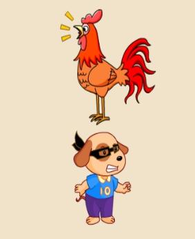 看图猜成语公鸡打鸣下边有只狗是什么成语