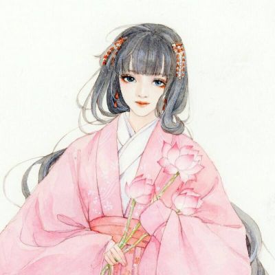 2018古风动漫卡通头像女生唯美气质_二次元古风卡通头像女生图片大全
