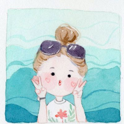 微信头像女卡通搞笑图片2018_卡通动漫女生小清新头像大全