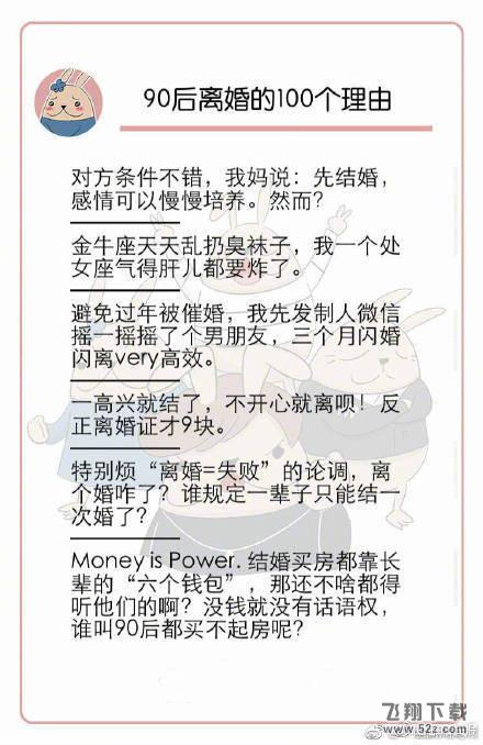 【90后离婚的100个理由】90后离婚主要原因分析_90后离婚的100个理由