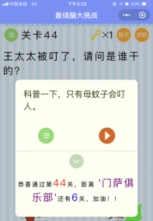 王太太被叮了请问是谁干的_微信最烧脑大挑战第44关通关攻略
