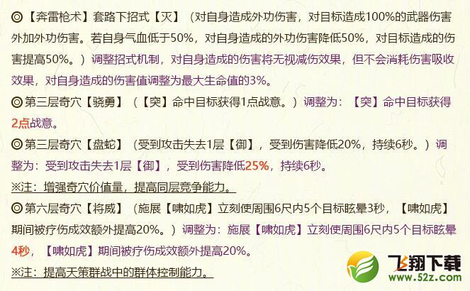 2018剑网3全门派5月21日技改_剑网三5.21全门派技改详情汇总