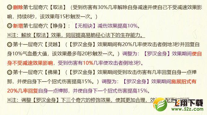 2018剑网3全门派5月21日技改_剑网三5.21全门派技改详情汇总