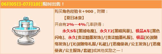 qq飞车夏日冰泉获取攻略_qq飞车夏日冰泉奖励一览