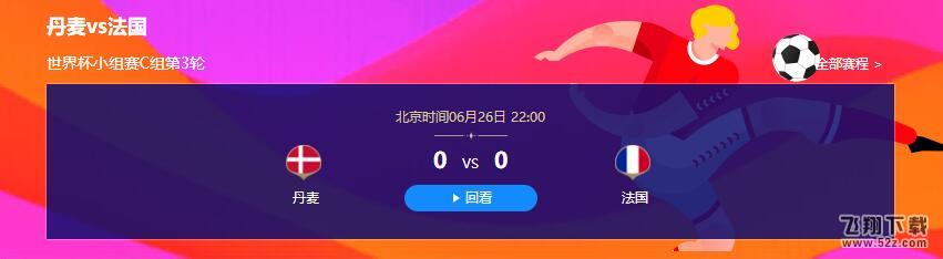 2018世界杯丹麦vs法国比赛视频完整版_6.26世界杯丹麦vs法国直播视频