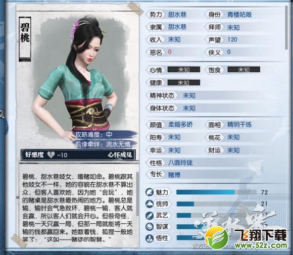 逆水寒NPC碧桃喜欢什么 碧桃喜好物品一览
