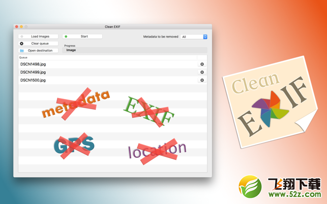 Clean EXIF V1.0 Mac版_52z.com