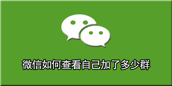 微信如何查看自己加了多少群