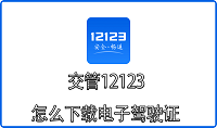 交管12123怎么下载电子驾驶证