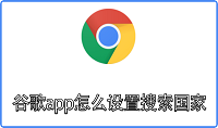 谷歌app怎么设置搜索国家