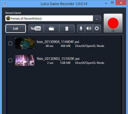 LoiLo Game Recorder(游戏录像软件) V1.1.0.0 官方版