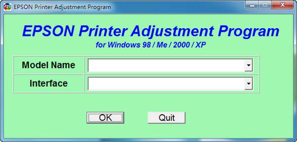 爱普生L1800打印机清零软件V1.01 官方版截图1